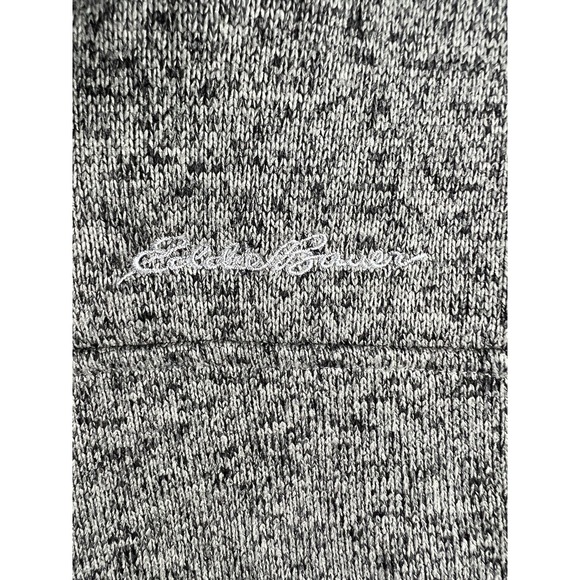 Eddie Bauer Pullover Men's Sz M Gray Long Sleeve Logo‎ Collar 3 Snaps - Picture 2 of 9